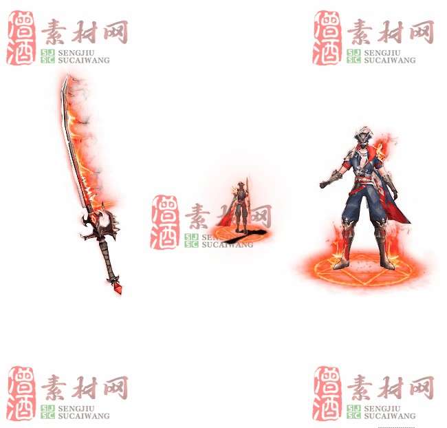 免费剑甲套装素材0310B：6-1