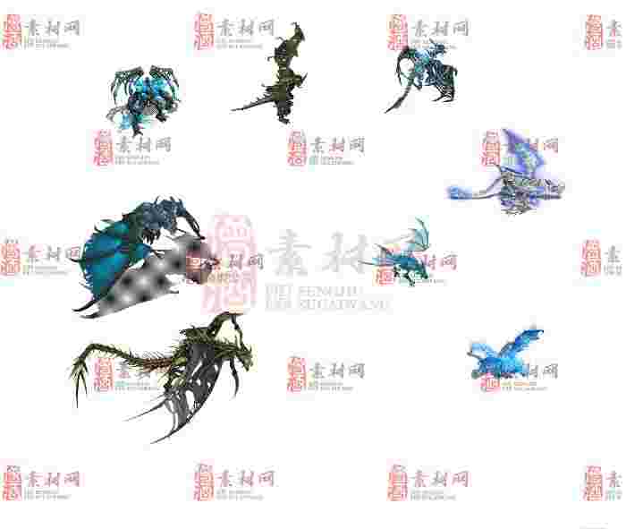 免费怪物素材0407B：17-1