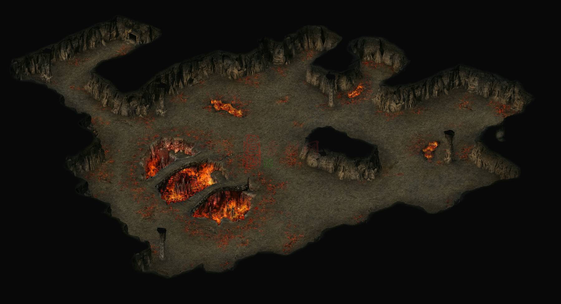精品传奇地图素材20250220C：48地狱熔岩2-1
