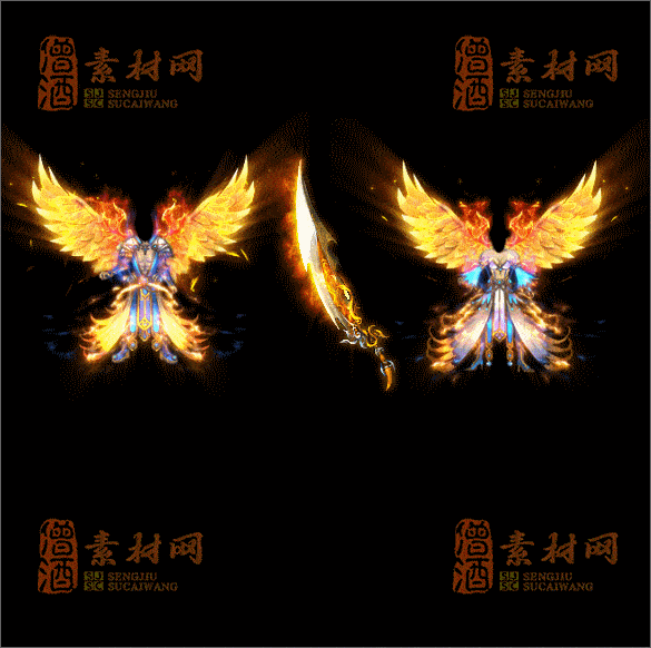 精品传奇男女剑甲素材20250221A：35-1