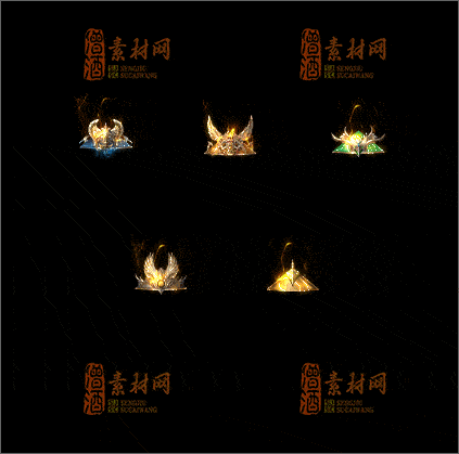精品传奇斗笠特效系列素材20250325A：9-1