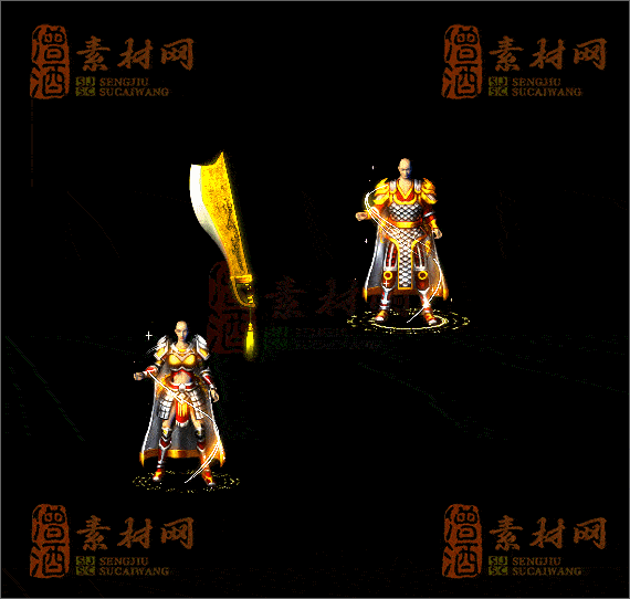 精品传奇男女剑甲系列素材20250423A：4-1