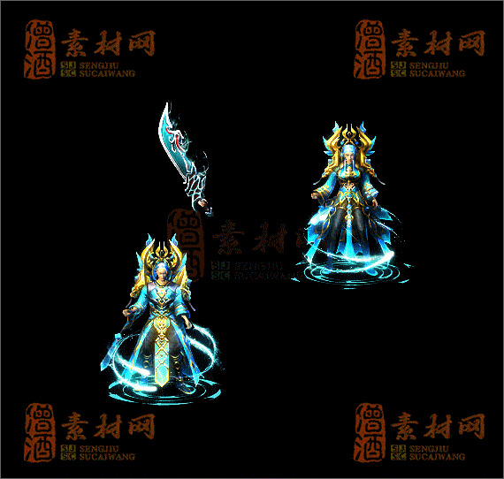 精品传奇男女剑甲系列素材20250423A：3-1