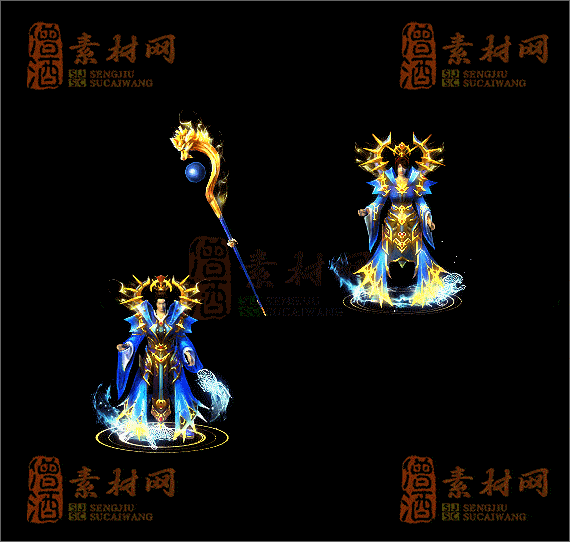 精品传奇男女剑甲系列素材20250423A：2-1