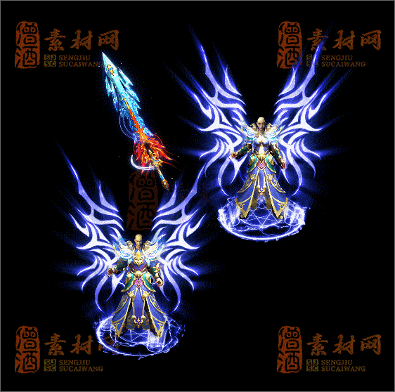 精品传奇男女剑甲系列素材20250504A：68-1