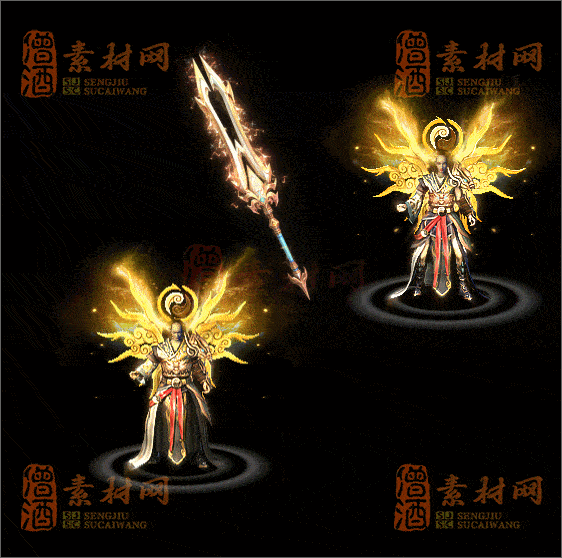精品传奇男女剑甲系列素材20250504A：67-1