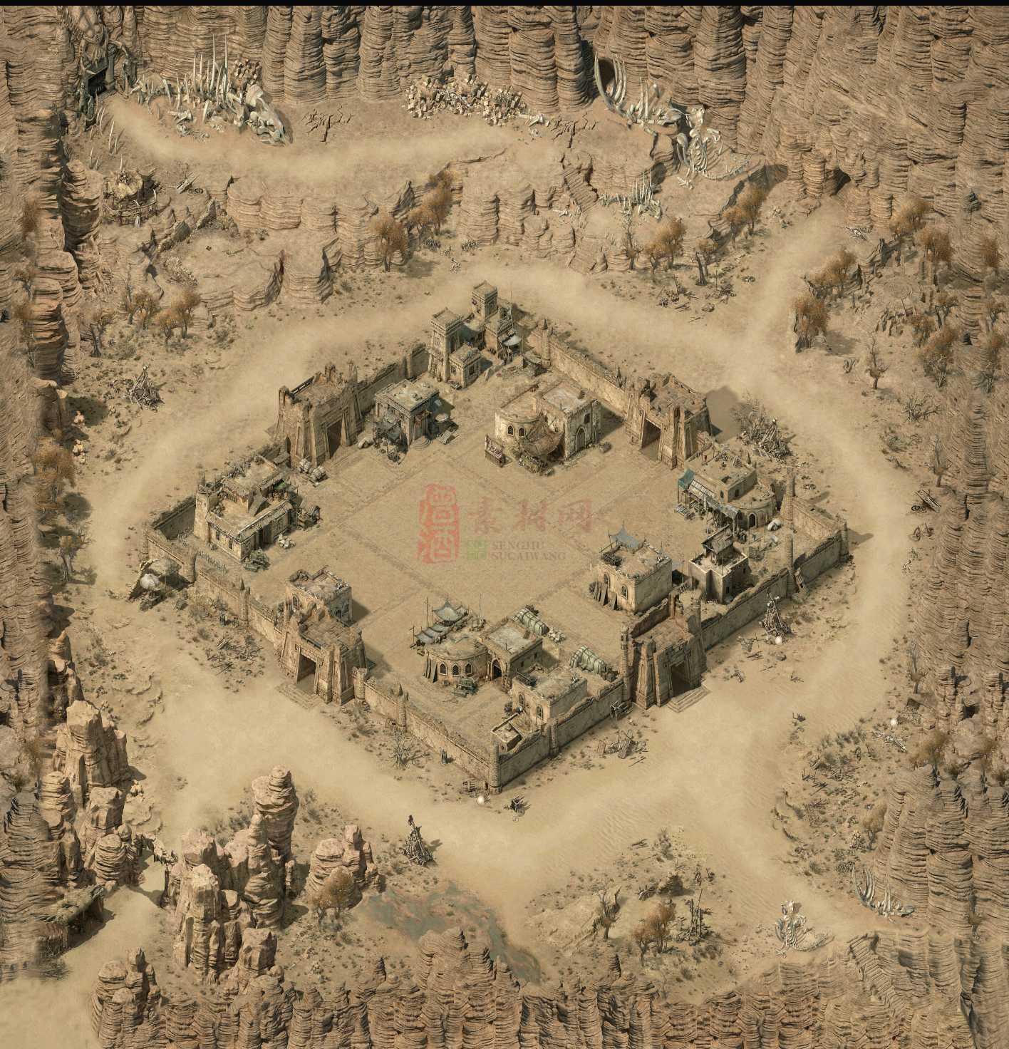 精品传奇主城系列地图系列素材20250518A：71-1