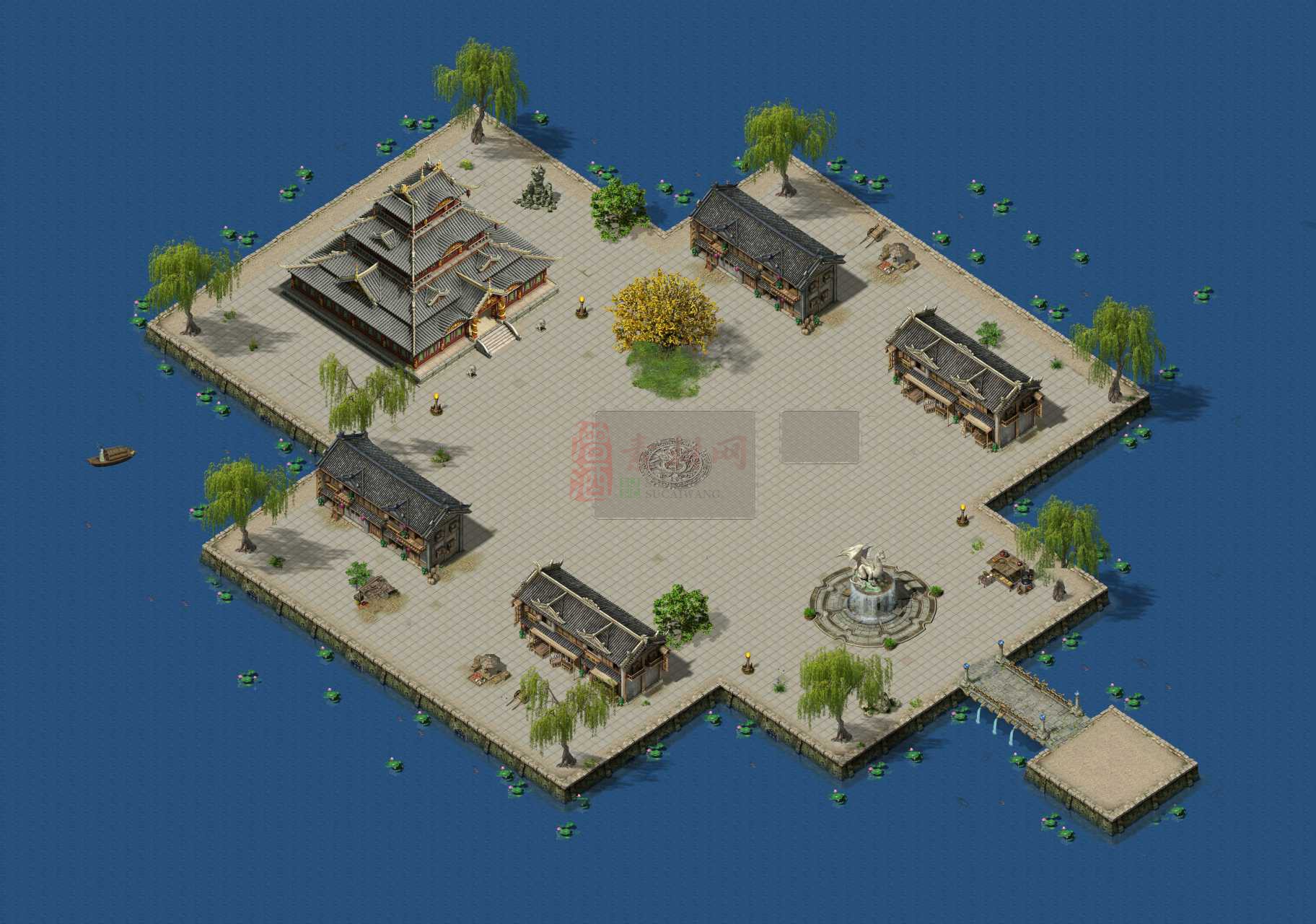  精品传奇主城系列地图系列素材20250518A：34-1