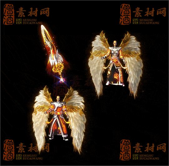 精品传奇男女剑甲系列素材20250523A：187-1