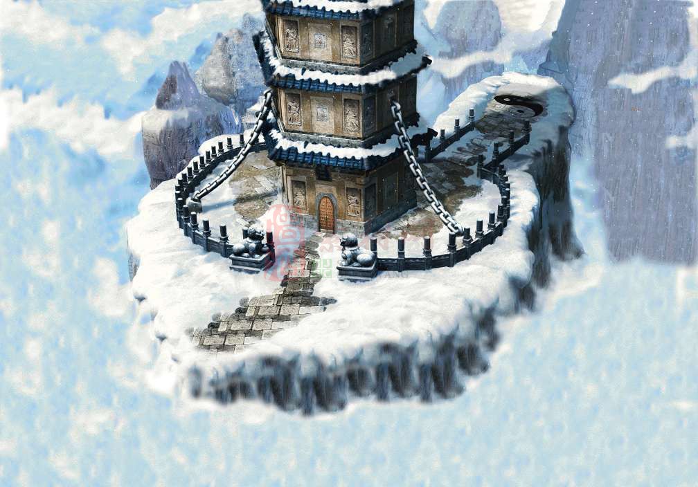 精品传奇真彩地图系列素材20250609A：武当雪峰-1