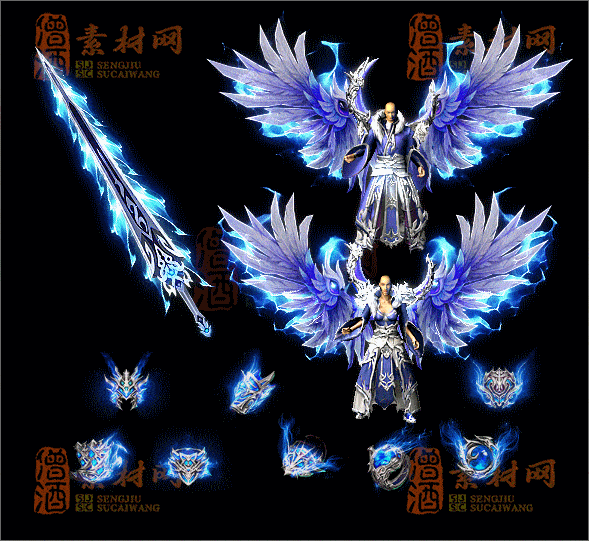 精品传奇全套剑甲系列素材20250702B：37-1