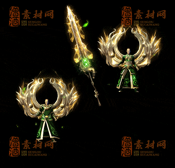 精品传奇男女剑甲系列素材20250831A：106-1