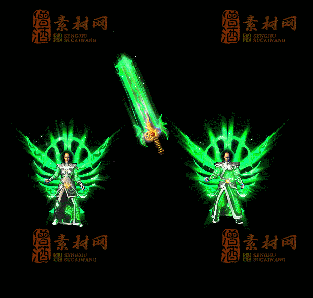 精品传奇男女剑甲系列素材20250831A：05-1