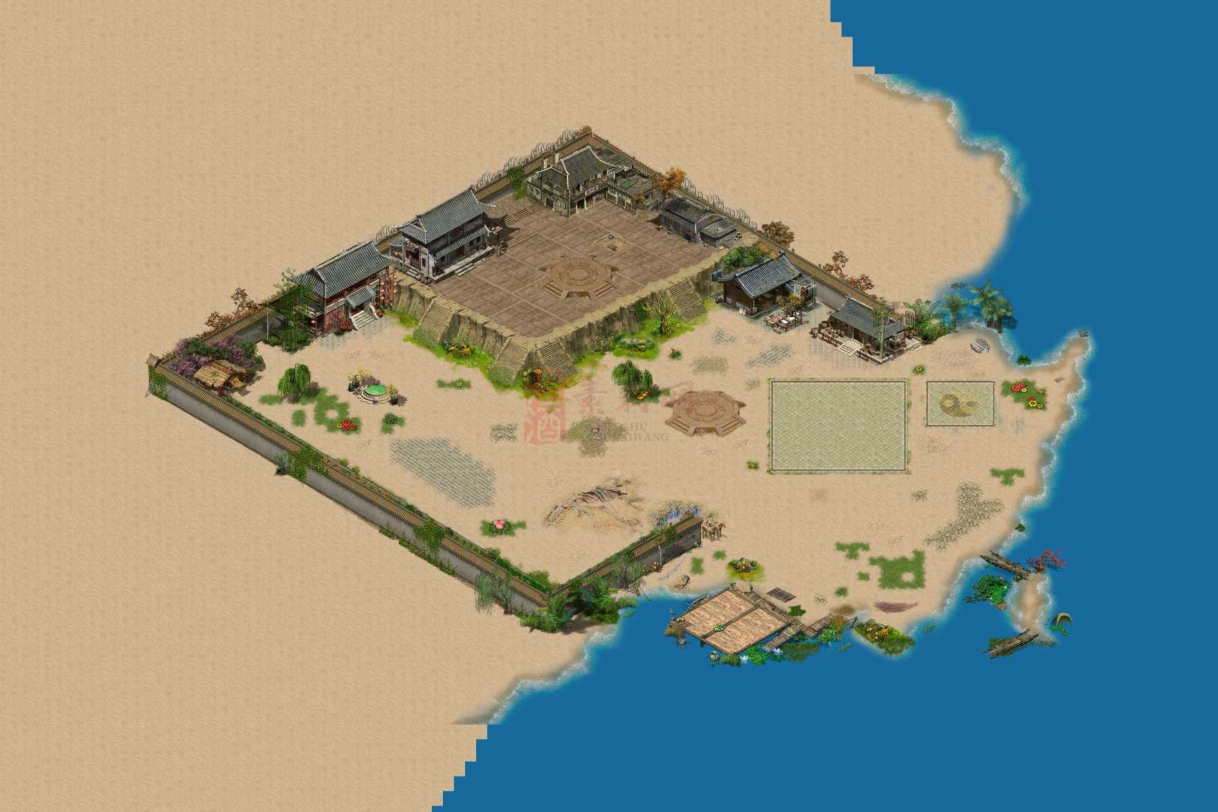 精品传奇真彩系列主城地图素材20250908A：82-1