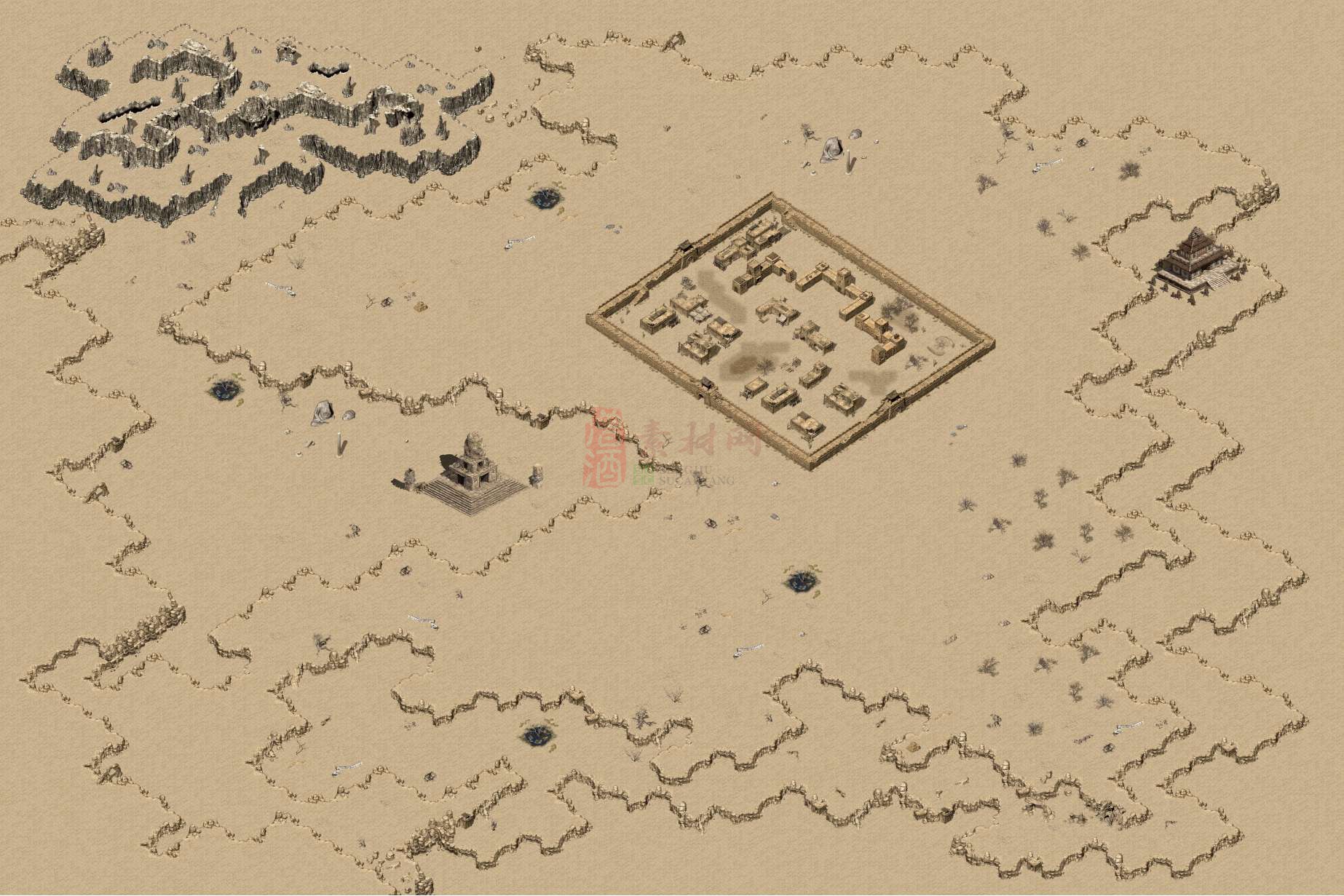 精品传奇真彩系列主城地图素材20250908A：54-1