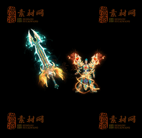 精品传奇复古类剑甲系列素材20250909A：65-1