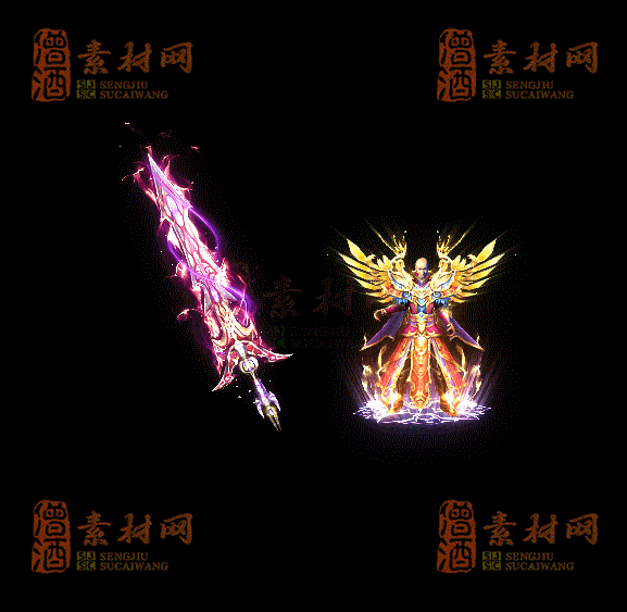 精品传奇复古类剑甲系列素材20250909A：64-1