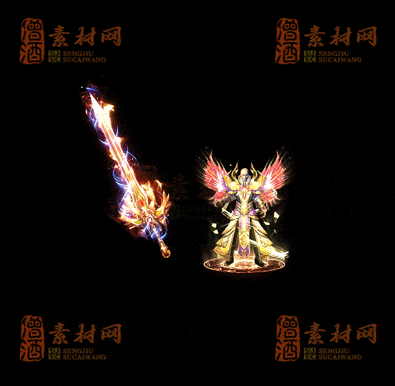 精品传奇复古类剑甲系列素材20250909A：62-1