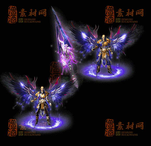 精品传奇男女剑甲系列素材20250909A：169-1