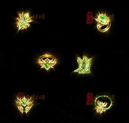 精品传奇特效首饰系列素材20251005A：129-1