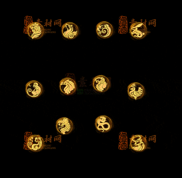 精品传奇十二生肖系列素材20251007A：18-1